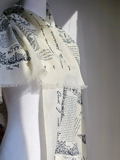 ✝️Protection Bible Verse Scarf, Yeshua Scripture Wrap🙏