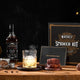 Wooden barrel smoking set