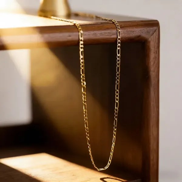 Elegant 2-Piece 18K Gold Plated Jewelry Set – Bracelet & Necklace for Men & Women