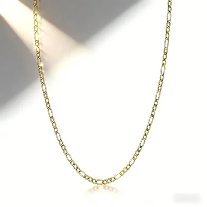 Elegant 2-Piece 18K Gold Plated Jewelry Set – Bracelet & Necklace for Men & Women