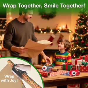 Wrapping Paper Cutter & Tape Dispenser Dual Use