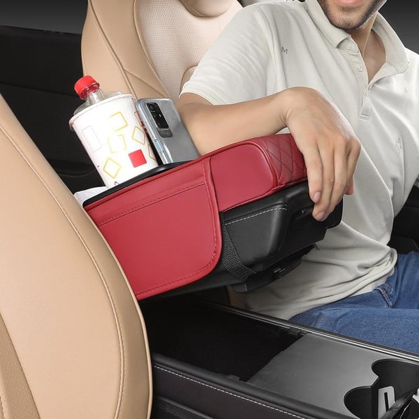 🔥Christmas Hot Sale -Multifunctional PU Leather Car Armrest Box Mat
