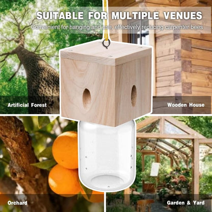 🌟Wood Carpenter Bee Trap for Outside $ 17.99   $ 35.29 save 49%