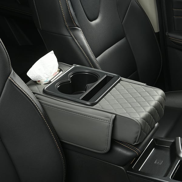 🔥Christmas Hot Sale -Multifunctional PU Leather Car Armrest Box Mat