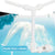 Solar Pool Fountain with Lights Dual Arc - Above/Inground Pool Fountain Lights with Remote Control
