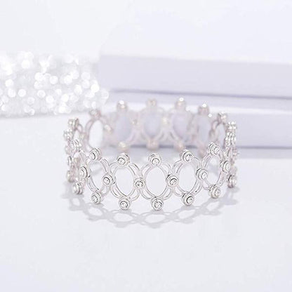 Magic Sterling Silver Folding Retractable Ring Bracelet