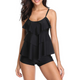 Strappy Two Piece Printing Bikini Set Swimsuit