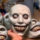 Scary Zombie Mask Set 🎭 Halloween Costume Accessory | Creepy Clown & Demon Design 👹 Lightweight & Breathable Plastic | Haunted House Party Essential 🎃