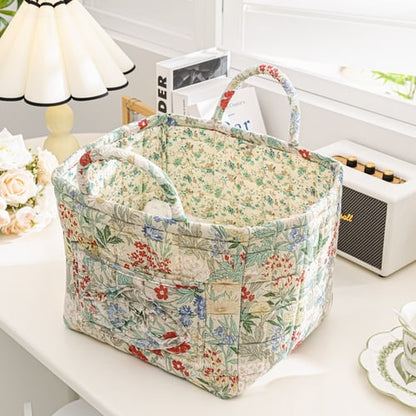🔥2026 BIG Sale💐💥Boho Fabric Storage Basket🌸