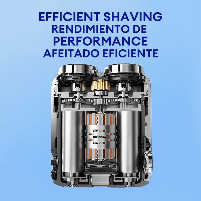 🔥Hot Sale 49% OFF - 🎁Portable Rotary Dual Ring Electric Shaver