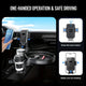 Car Cup Holder Tray Table with Expandable Base - Cell Phone and Dual Drink Cup Holder Expander for Car, Truck