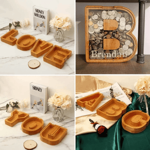 Piggy Bank-Wood Gift For Kids-Customizable name