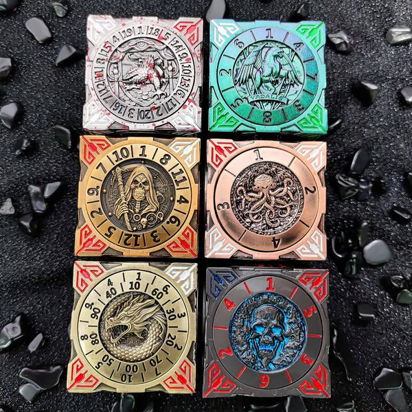 🏆Flash Sale⚡ 50K+ SOLD! Almost Gone-💥2026 New DND Fidget Spinner DICE: 7-in-1 Metal DND Dice Cube – 6-Sided Rotating Polyhedral Dice, Tabletop RPG Accessory for DMs and Player，Best gifts