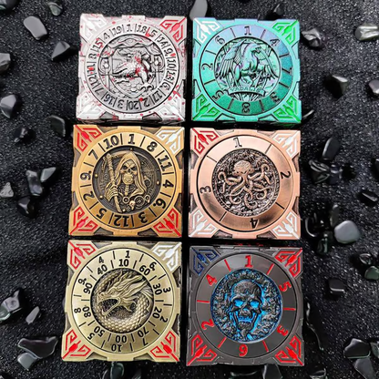 🏆Flash Sale⚡ 50K+ SOLD! Almost Gone-💥2026 New DND Fidget Spinner DICE: 7-in-1 Metal DND Dice Cube – 6-Sided Rotating Polyhedral Dice, Tabletop RPG Accessory for DMs and Player，Best gifts