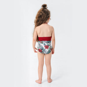 🎉Spring Sale 50% Off - Family Matching Red Flower Printed Swimsuits