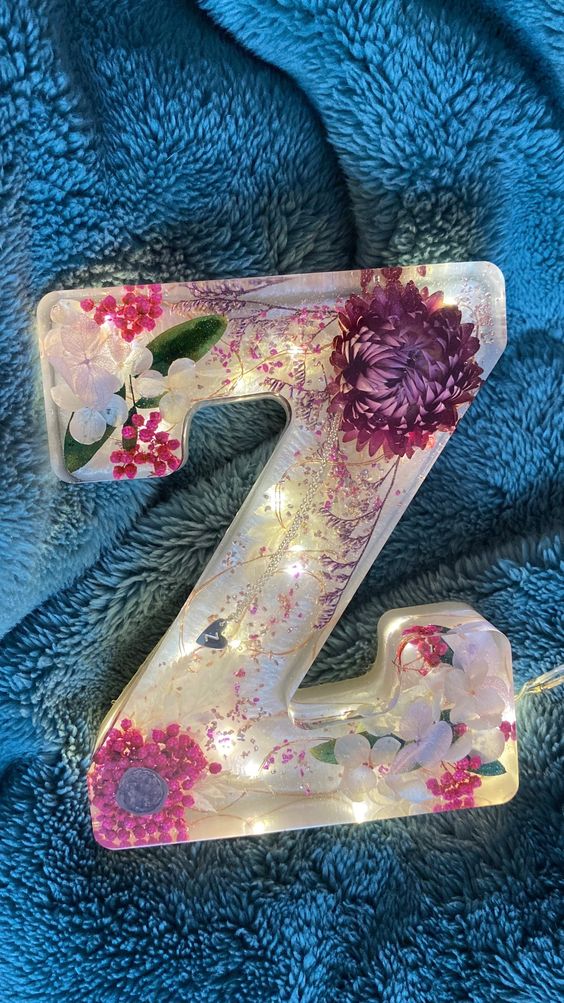 🌸Last Day 49% OFF - Flowers Resin Night Light