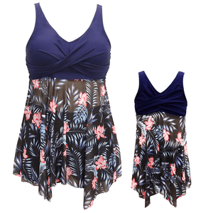 🎉Spring Sale 50% Off - Ruffle Floral Print One Piece Mommy and Daughter Swimsuits
