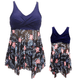 🎉Spring Sale 50% Off - Ruffle Floral Print One Piece Mommy and Daughter Swimsuits