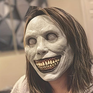 Scary Zombie Mask Set 🎭 Halloween Costume Accessory | Creepy Clown & Demon Design 👹 Lightweight & Breathable Plastic | Haunted House Party Essential 🎃