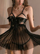 Transparent Lace Cute Sexy Bow