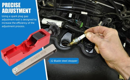 🔧 Spark Plug Gap Tool with Feeler Gauge