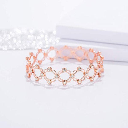 Magic Sterling Silver Folding Retractable Ring Bracelet