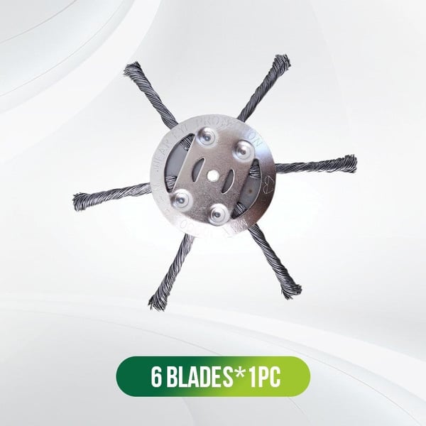 🔥👨‍🌾6 inch Steel Wire Brush Cutter Trimmer Head