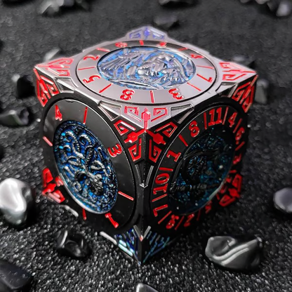 🏆Flash Sale⚡ 50K+ SOLD! Almost Gone-💥2026 New DND Fidget Spinner DICE: 7-in-1 Metal DND Dice Cube – 6-Sided Rotating Polyhedral Dice, Tabletop RPG Accessory for DMs and Player，Best gifts