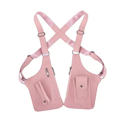 🔫 Unisex Premium Leather Shoulder Bag - Adjustable Underarm Strap