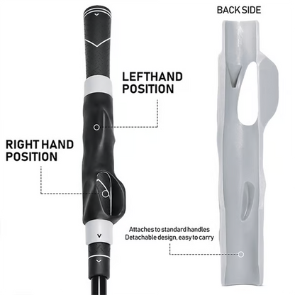 💥 Golf Grip Trainer - Golf Swing Aid Club Attachment for Correct Hand Placement