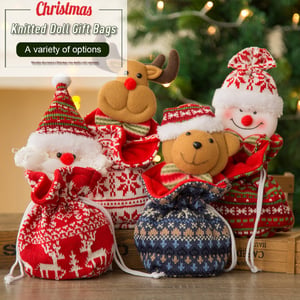 🎉 Last Day Promotion 49% OFF 🎉Christmas Knitted Doll Gift Bags
