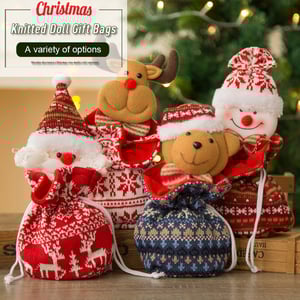 🎉 Last Day Promotion 49% OFF 🎉Christmas Knitted Doll Gift Bags