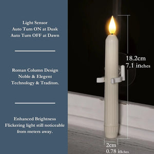 🔥Window Flameless Led Taper Candles with Sensor Dusk to Dawn
