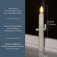 🔥Window Flameless Led Taper Candles with Sensor Dusk to Dawn
