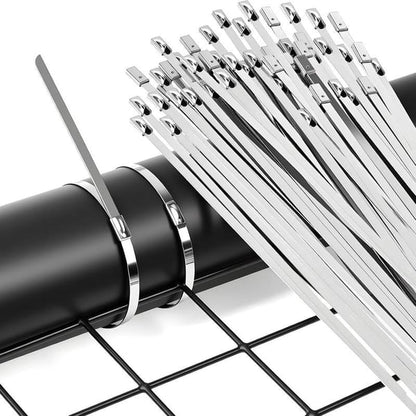 Spring Hot Sale🔥Stainless Steel Cable Tie Gun with Metal Zip Ties