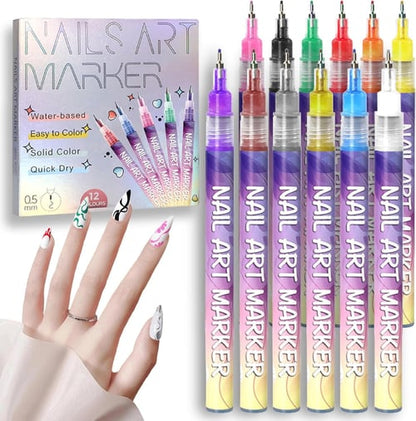 🔥Last Day 50%OFF🎨12 Colors Nail Art Pens Set
