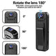 🔥🔥 Wearable Body Cam with Night-Vision & 180° Rotation Lens Vlogging Camera