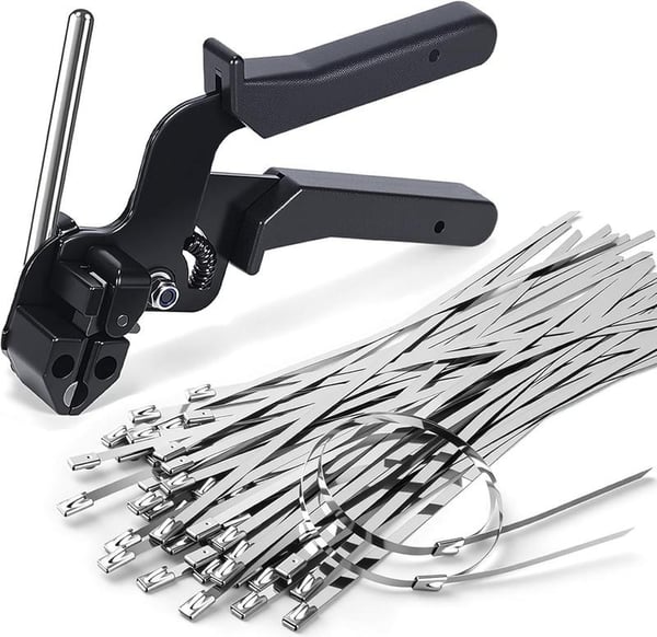 Spring Hot Sale🔥Stainless Steel Cable Tie Gun with Metal Zip Ties