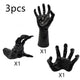 🏆Flash Sale⚡Life-Size Creepy Hands Wall Decor – 3-Piece Set with LED Candles for Gothic Halloween