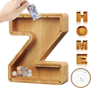 Piggy Bank-Wood Gift For Kids-Customizable name