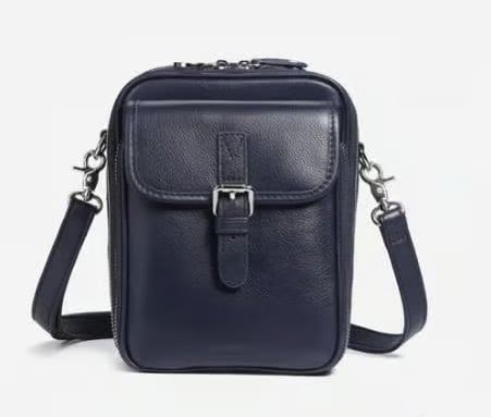 🔥Crossbody Leather Bag - Dark Blue (New Colors)