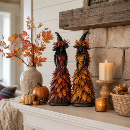 🔥LAST DAY 50% OFF - 🧙‍♀️Enchanted Autumn Witch Figurine(📦Buy 4 Free Shipping)