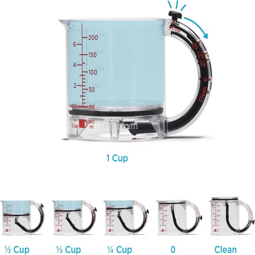 ✨4-in-1 Adjustable Measuring Cup