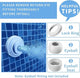 Solar Pool Fountain with Lights Dual Arc - Above/Inground Pool Fountain Lights with Remote Control