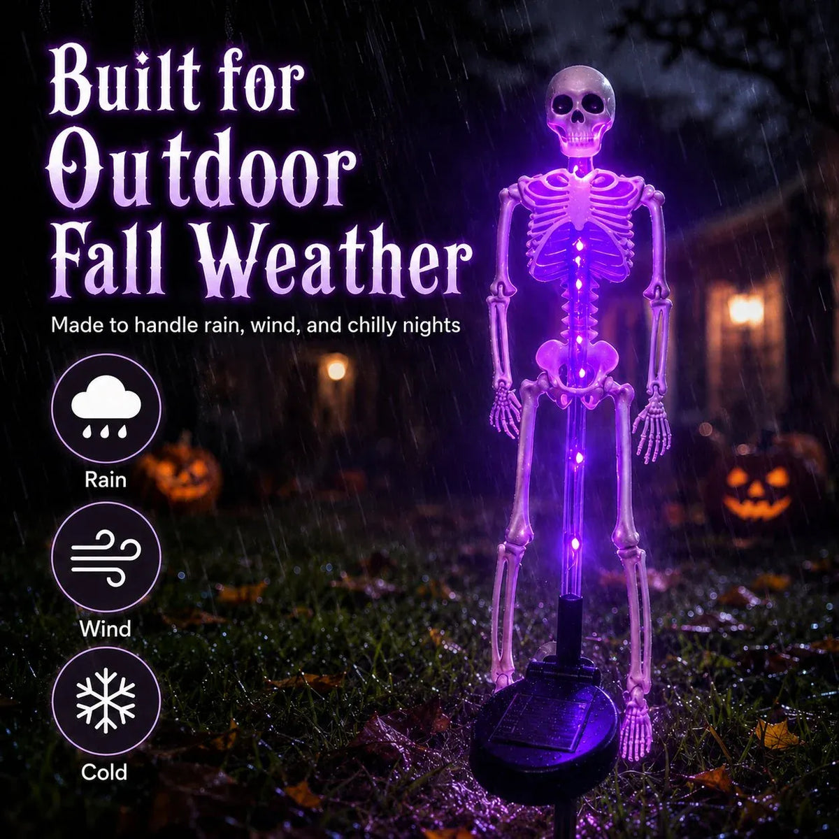 💀 Solar Skeleton Yard Stake - Image 5