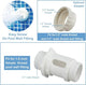 Solar Pool Fountain with Lights Dual Arc - Above/Inground Pool Fountain Lights with Remote Control