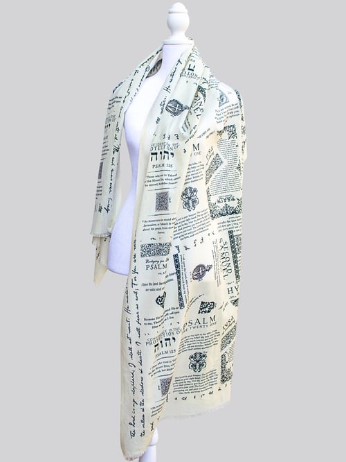 ✝️Protection Bible Verse Scarf, Yeshua Scripture Wrap🙏