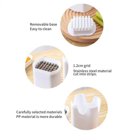 🥕 Must-Have Kitchen Tool! 🔥 49% OFF – Piranha Chip Chop – 2-in-1 Manual Cutter