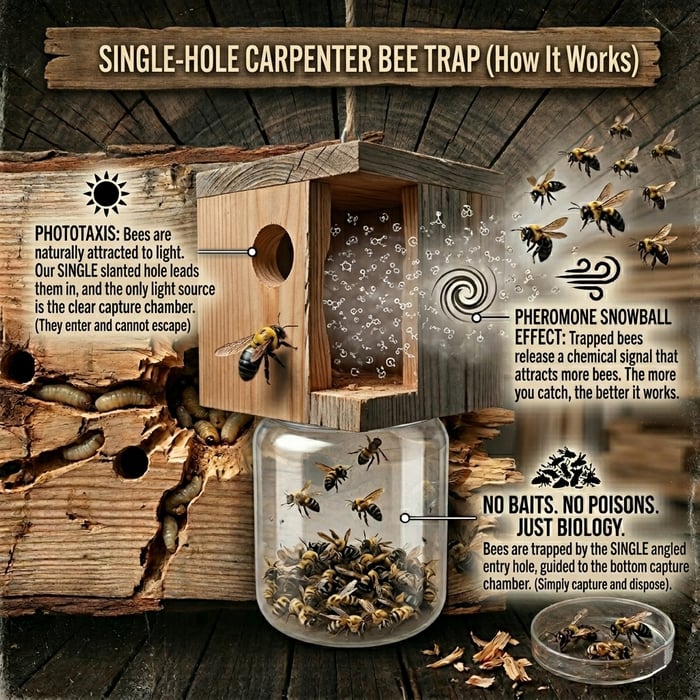 🌟Wood Carpenter Bee Trap for Outside $ 17.99   $ 35.29 save 49%