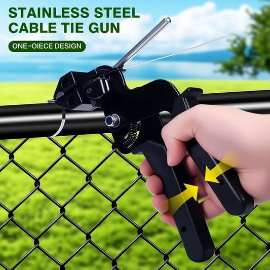 Spring Hot Sale🔥Stainless Steel Cable Tie Gun with Metal Zip Ties